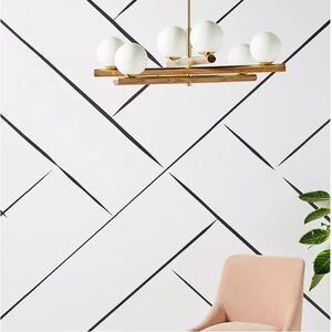 Anthropologie trademark mural Mitchell black new out of package